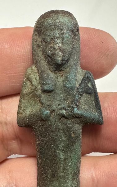 Picture of ANCIENT EGYPT. FAIENCE USHABTI. 1075 - 600  B.C  third intermediate period