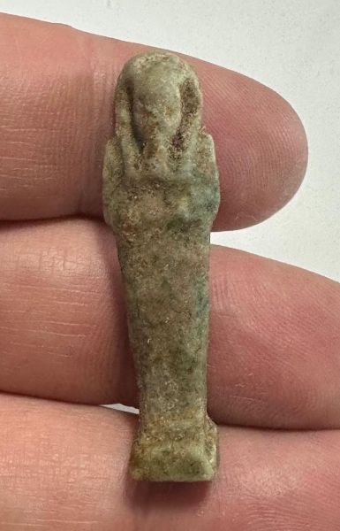 Picture of Ancient Egypt. Tiny Faience Ushabti. 600 - 300 B.C