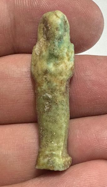 Picture of Ancient Egypt. Tiny Faience Ushabti. 600 - 300 B.C