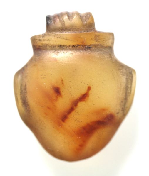 Picture of ANCIENT EGYPT. RARE CARNELIAN STONE HEART  AMULET. 1250 B.C