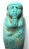 Picture of ANCIENT EGYPT. 26TH DYNASTY. INSCRIBED FAIENCE USHABTI. 600 - 300 B.C