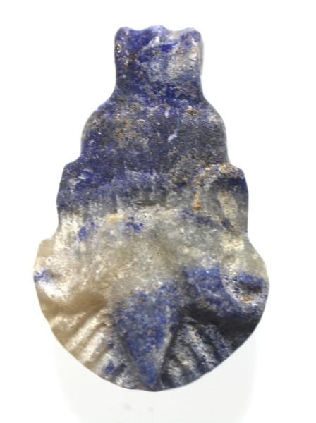 Picture of ANCIENT EGYPT. LAPIS LAZULI LOTUS PETAL  AMULET. 1250 B.C  NEW KINGDOM