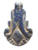 Picture of ANCIENT EGYPT. LAPIS LAZULI LOTUS PETAL  AMULET. 1250 B.C  NEW KINGDOM