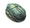 Picture of ANCIENT EGYPT.  GLAZED STONE SCARAB ANUBIS. CIRCULAR DESIGNS 1400 - 1200  B.C  NEW KINGDOM