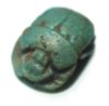 Picture of ANCIENT EGYPT.  FAIENCE SCARAB  1400 - 1200  B.C  NEW KINGDOM