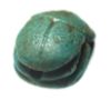 Picture of ANCIENT EGYPT.  FAIENCE SCARAB  1400 - 1200  B.C  NEW KINGDOM