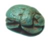 Picture of ANCIENT EGYPT.  FAIENCE SCARAB  1400 - 1200  B.C  NEW KINGDOM