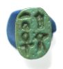 Picture of ANCIENT EGYPT.  FAIENCE SCARABOID.  1400 - 1200  B.C  NEW KINGDOM