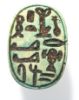 Picture of ANCIENT EGYPT.  LARGE GLAZED STONE SCARAB . NEW KINGDOM.  1400 - 1250   B.C