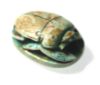 Picture of ANCIENT EGYPT.  LARGE GLAZED STONE SCARAB . NEW KINGDOM.  1400 - 1250   B.C