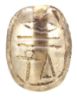 Picture of ANCIENT EGYPT.  STONE SCARAB . NEW KINGDOM.  1400 - 1250   B.C