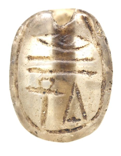 Picture of ANCIENT EGYPT.  STONE SCARAB . NEW KINGDOM.  1400 - 1250   B.C