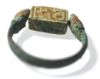 Picture of ANCIENT EGYPT.  BRONZE ROLLER RING WITH STONE SCARABOID . NEW KINGDOM.  1400 - 1250   B.C