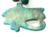 Picture of ANCIENT EGYPT.  FAIENCE EYE OF HORUS WITH FAIENCE BEADS.  ALL NEW KINGDOM 1350 - 1250  B.C