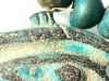 Picture of ANCIENT EGYPT.  FAIENCE EYE OF HORUS WITH FAIENCE BEADS.  ALL NEW KINGDOM 1350 - 1250  B.C