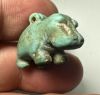 Picture of ANCIENT EGYPT.  FAIENCE HIPPOPOTAMOUS AMULET.  1075 - 650  B.C