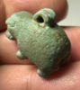 Picture of ANCIENT EGYPT.  FAIENCE HIPPOPOTAMOUS AMULET.  1075 - 650  B.C