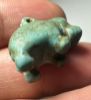 Picture of ANCIENT EGYPT.  FAIENCE HIPPOPOTAMOUS AMULET.  1075 - 650  B.C