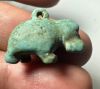 Picture of ANCIENT EGYPT.  FAIENCE HIPPOPOTAMOUS AMULET.  1075 - 650  B.C