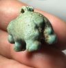 Picture of ANCIENT EGYPT.  FAIENCE HIPPOPOTAMOUS AMULET.  1075 - 650  B.C