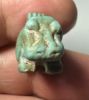 Picture of ANCIENT EGYPT.  FAIENCE HIPPOPOTAMOUS AMULET.  1075 - 650  B.C